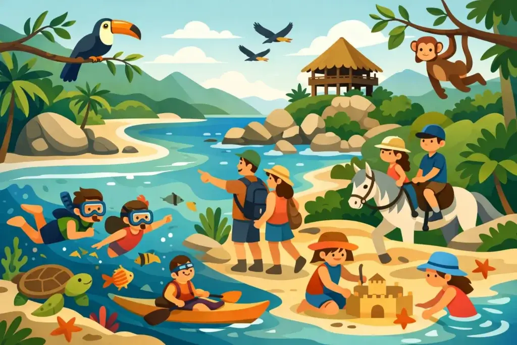 9 mejores planes con niños cerca del Tayrona