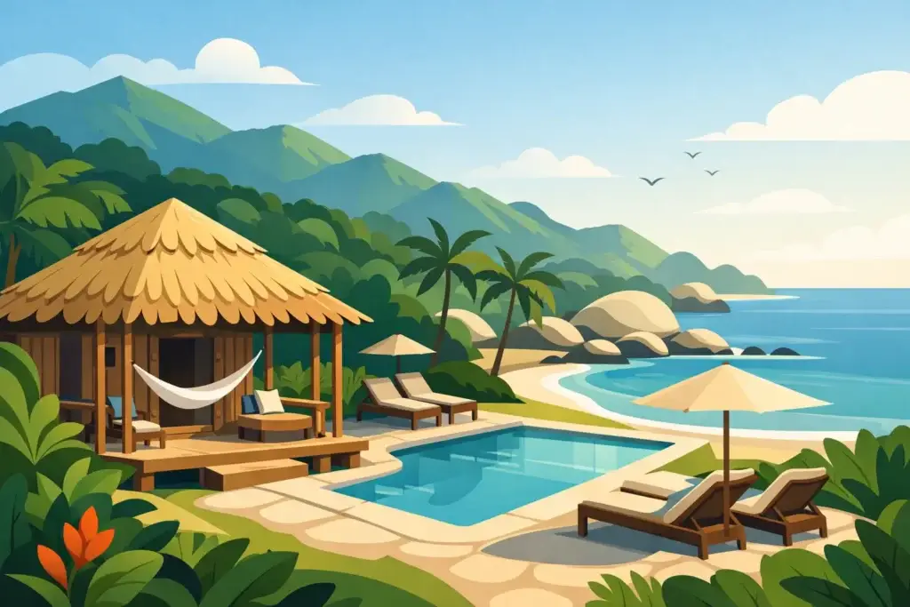 Guachaca alojamiento cerca de Tayrona