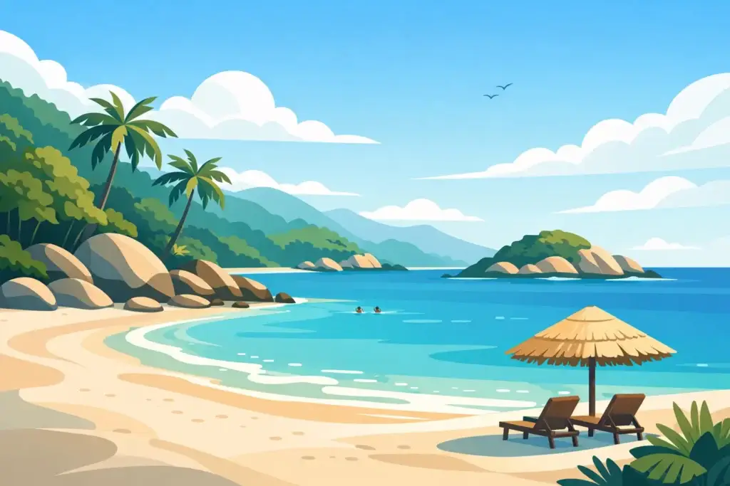 Playas tranquilas cerca de Tayrona