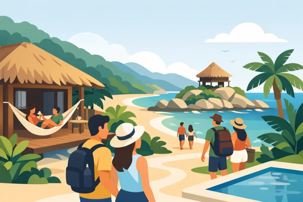 Alojamiento para amigos cerca del Tayrona