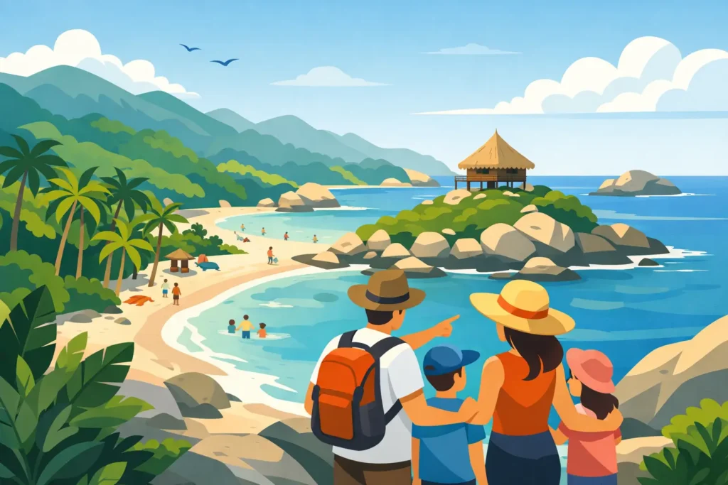 Cómo organizar vacaciones familiares en Tayrona