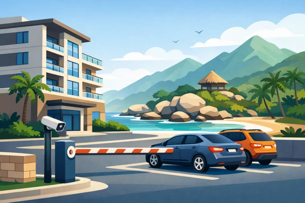 Hotel con parqueadero seguro cerca Tayrona