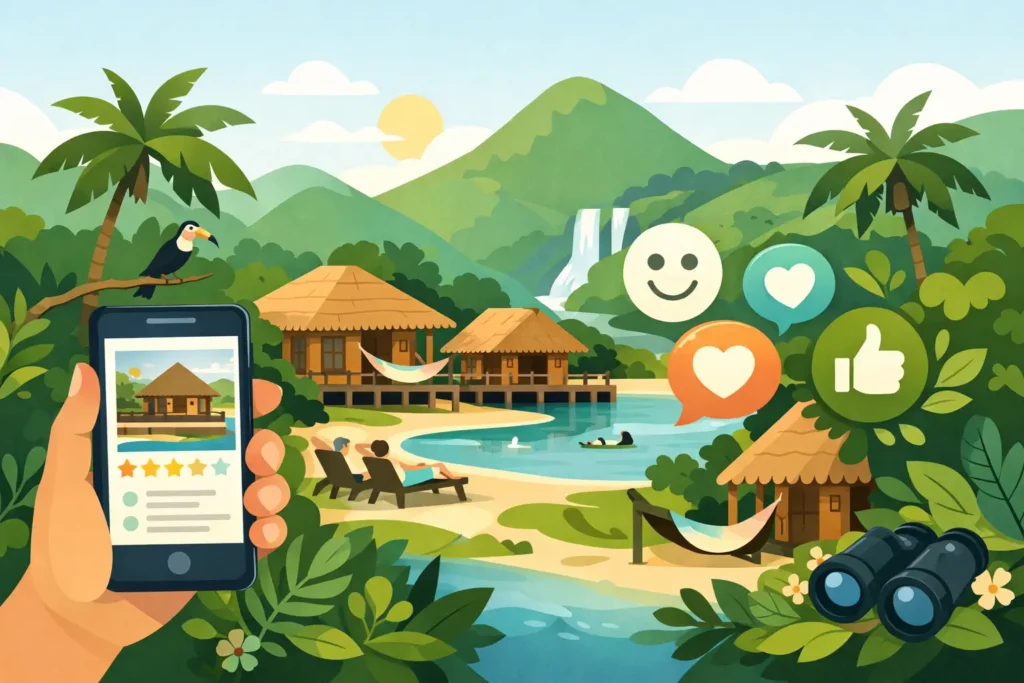 Reseñas de hotel ecológico en Guachaca