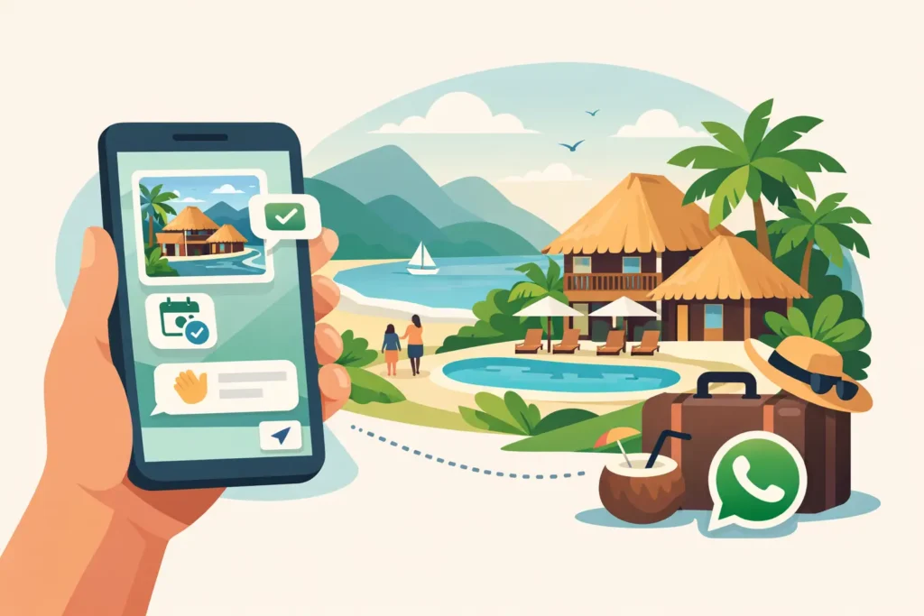Reservar hotel por WhatsApp en Guachaca