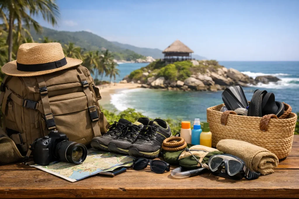 Qué empacar para Tayrona y Guachaca