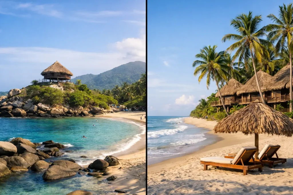 Tayrona o Palomino: dónde hospedaje elegir