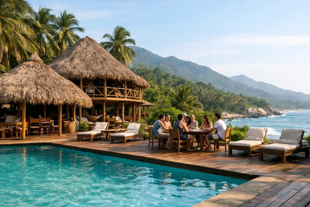 Alojamiento para grupos en Guachaca cerca de Tayrona